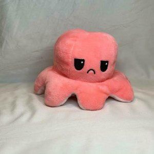 Pink/Hot Pink Octopus plushie Cute Reversible Flip